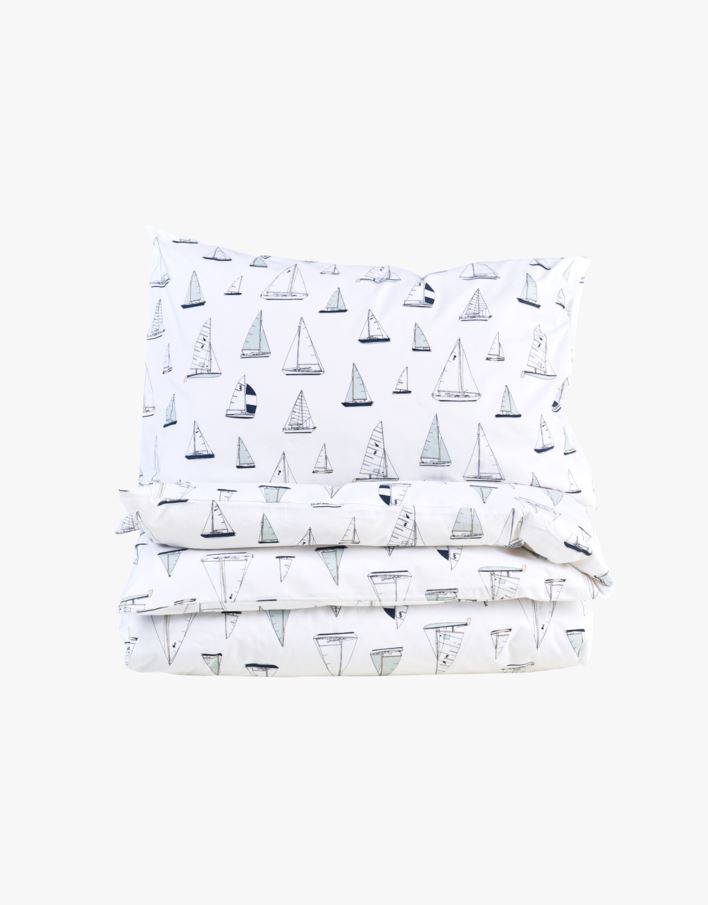 Voodipesukomplekt puuvillane mitmevärviline/sinine - 150x210 cm mitmevärviline/sinine - 1