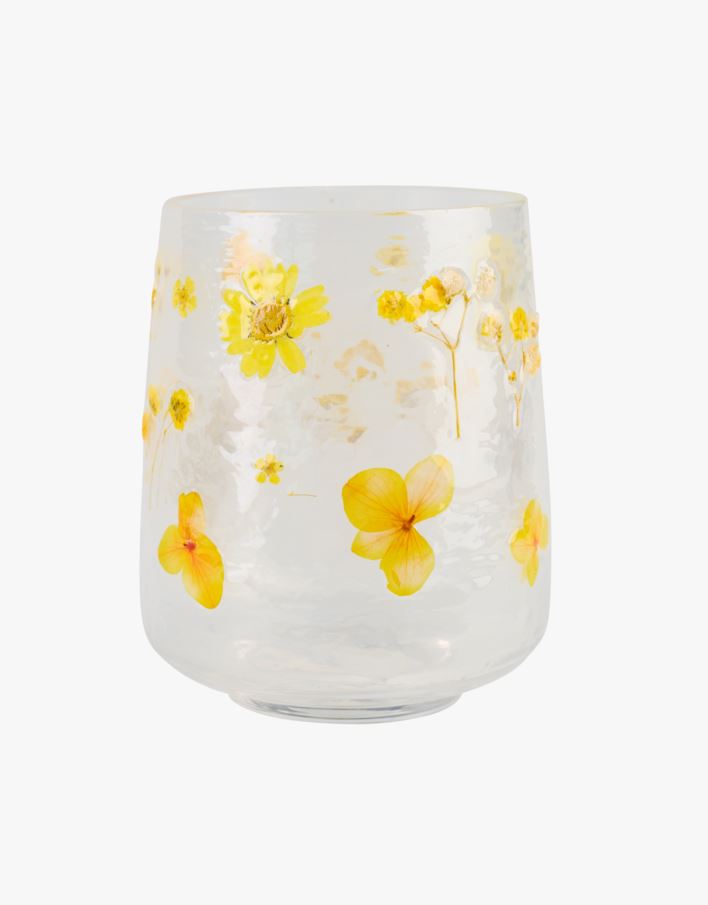 Küünlalatern mitmevärviline/kollane - 10x10x12,5 cm mitmevärviline/kollane - 1