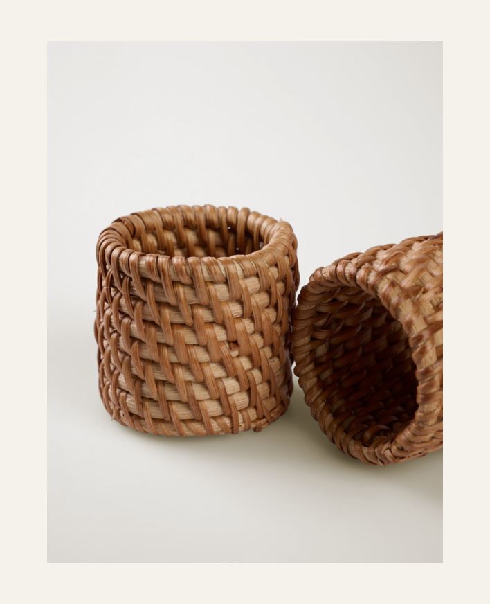 Salvrätikurõngad 2tk pruun - 5 cm ø5 pruun - 1