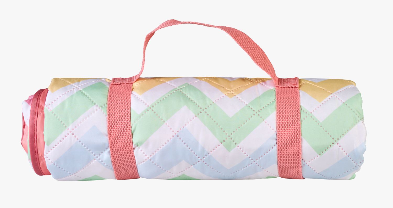 Piknikutekk mitmevärviline/roosa - 135x150 cm mitmevärviline/roosa - 1