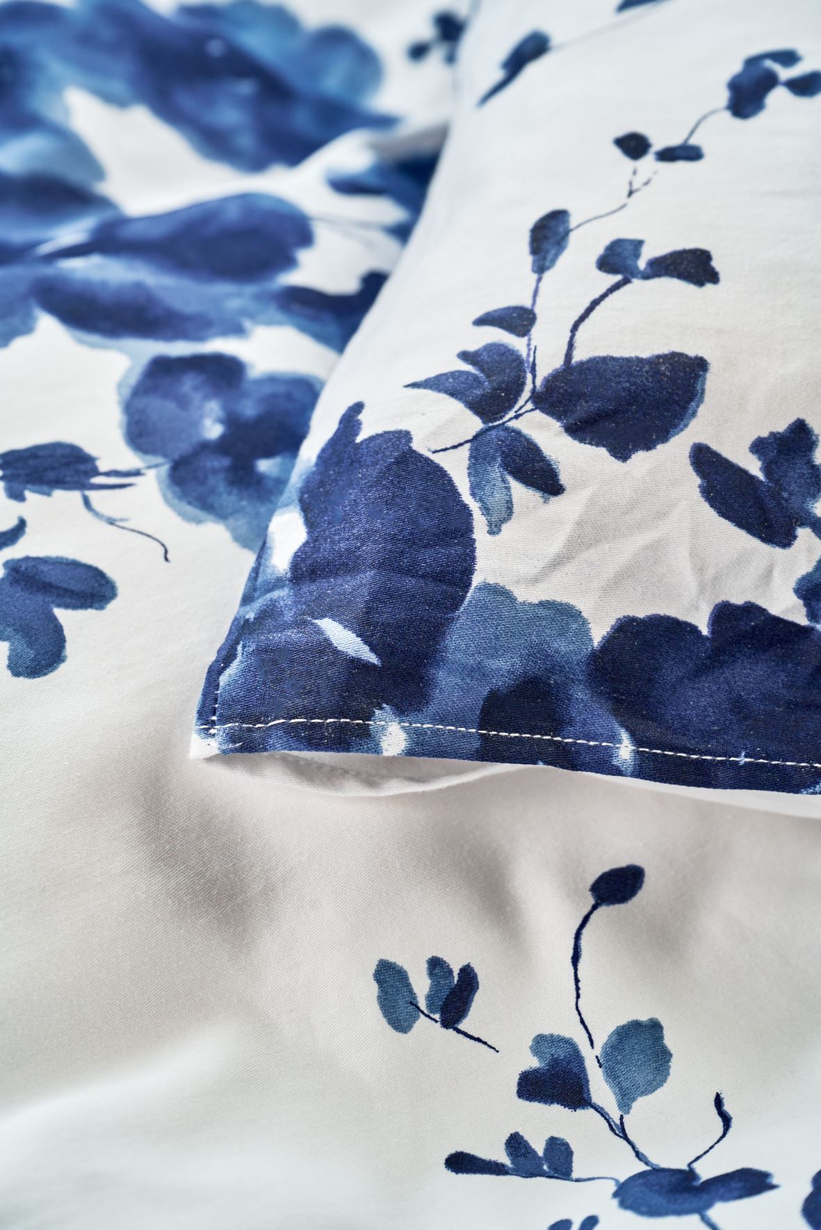 Voodipesukomplekt satiinpuuvillane sinine - 3