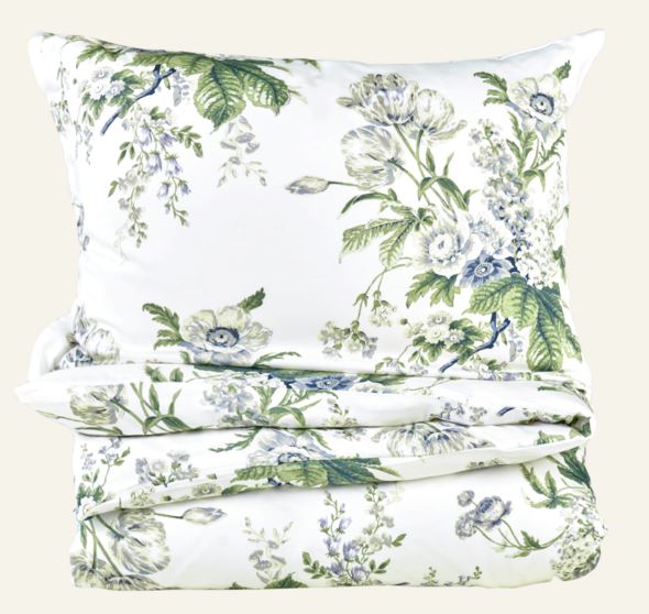 Voodipesukomplekt satiinpuuvillane mitmevärviline/sinine - 2