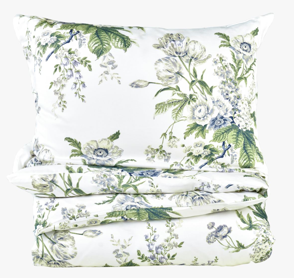 Voodipesukomplekt satiinpuuvillane mitmevärviline/sinine - 2