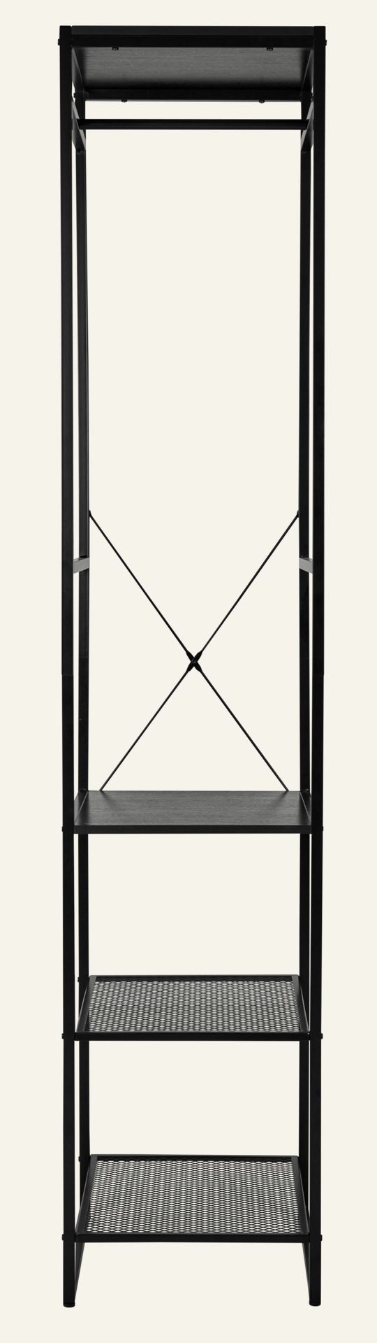 Riidenagi must - 44x46,5x215 cm must - 1
