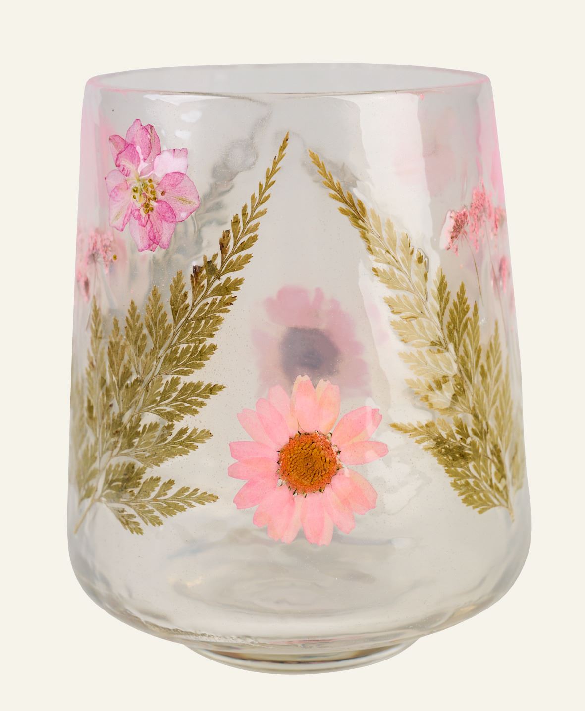 Küünlalatern mitmevärviline/roosa - 10x10x12,5 cm mitmevärviline/roosa - 1