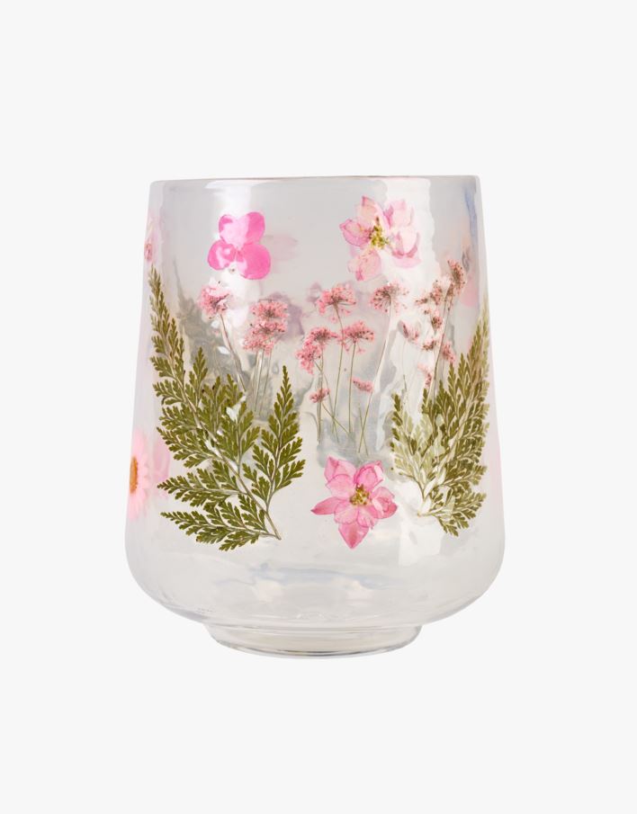 Küünlalatern mitmevärviline/roosa - 10x10x12,5 cm mitmevärviline/roosa - 1