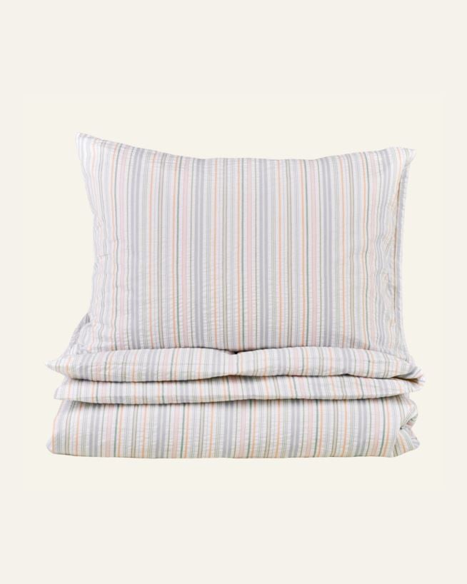 Voodipesukomplekt krepp-puuvillane mitmevärviline - 150x210+50x60 cm mitmevärviline - 1