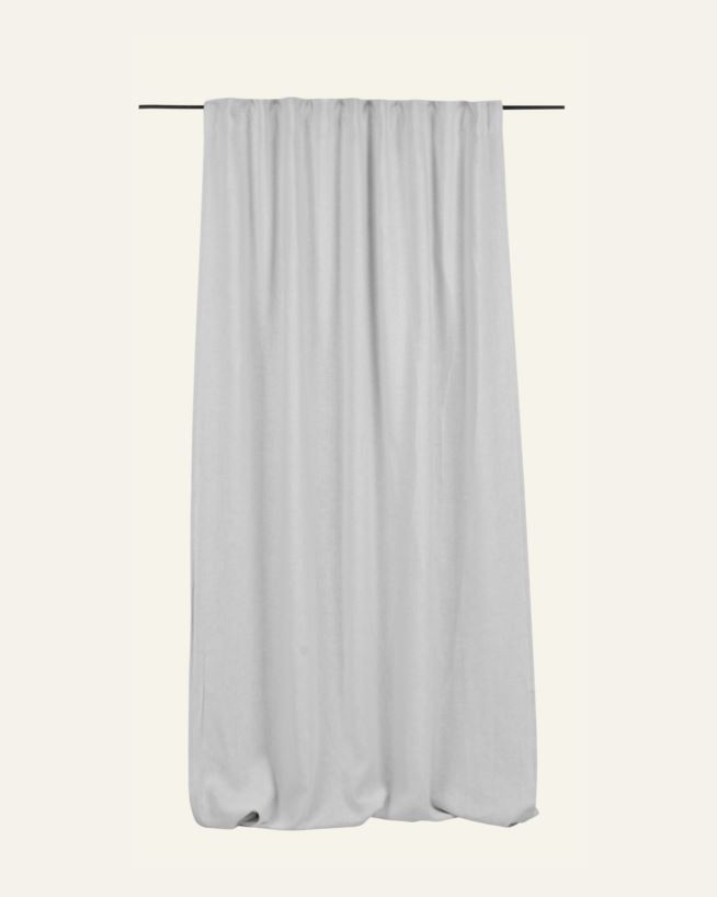 Valgust vähendavad linane kardin valge - 135x250 cm valge - 1