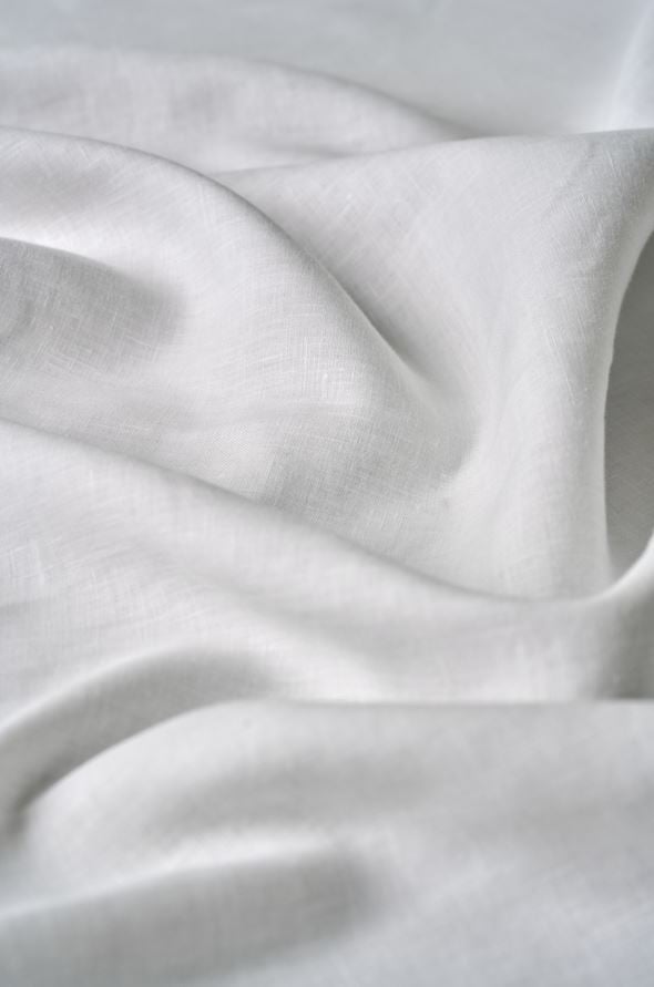 Valgust vähendavad linane kardin valge - 5