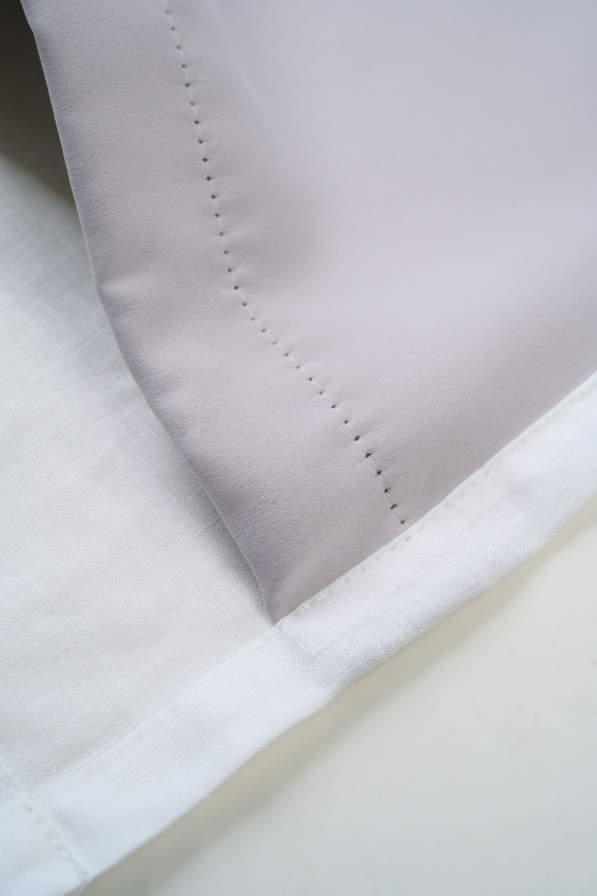 Valgust vähendavad linane kardin valge - 4