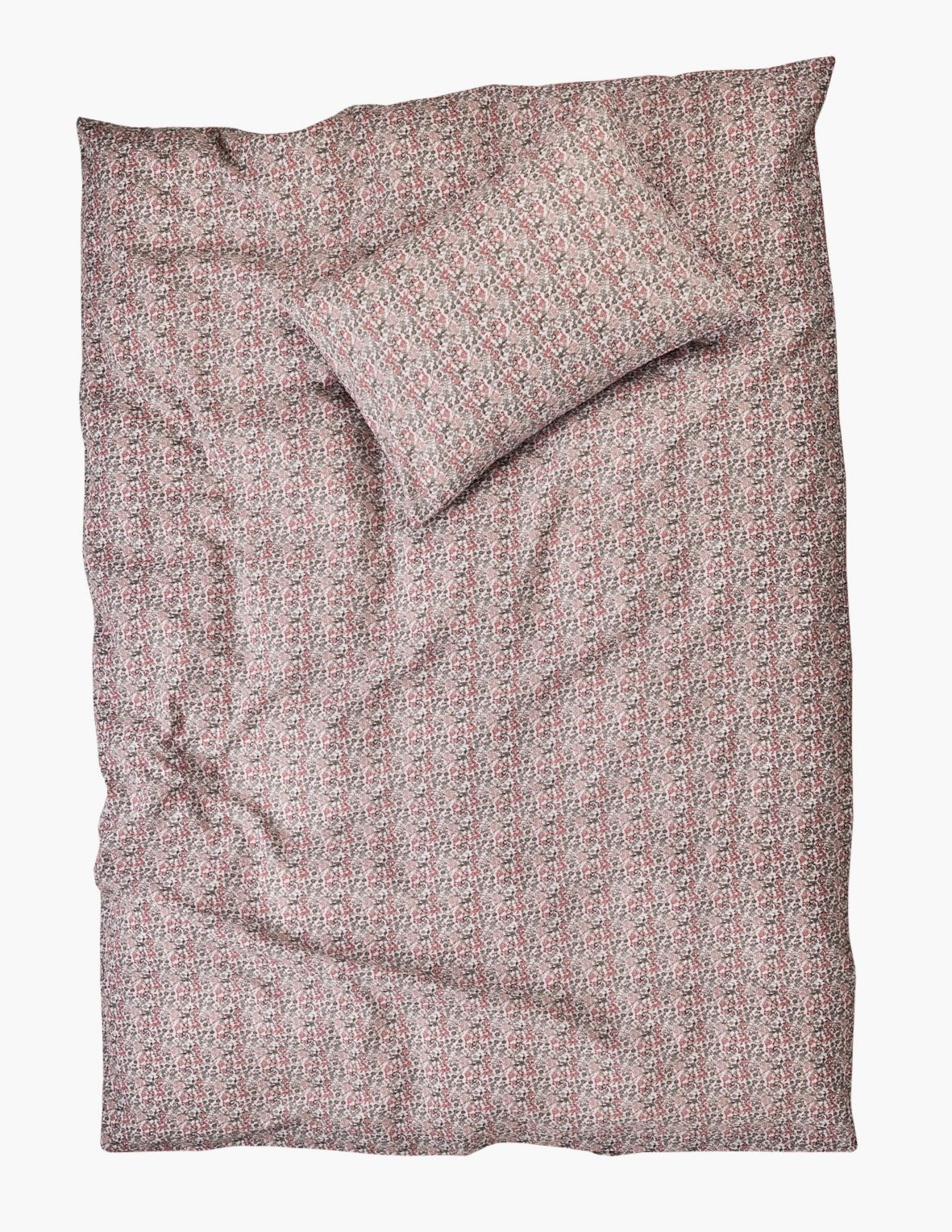 Voodipesukomplekt krepp-puuvillane mitmevärviline/roosa - 3