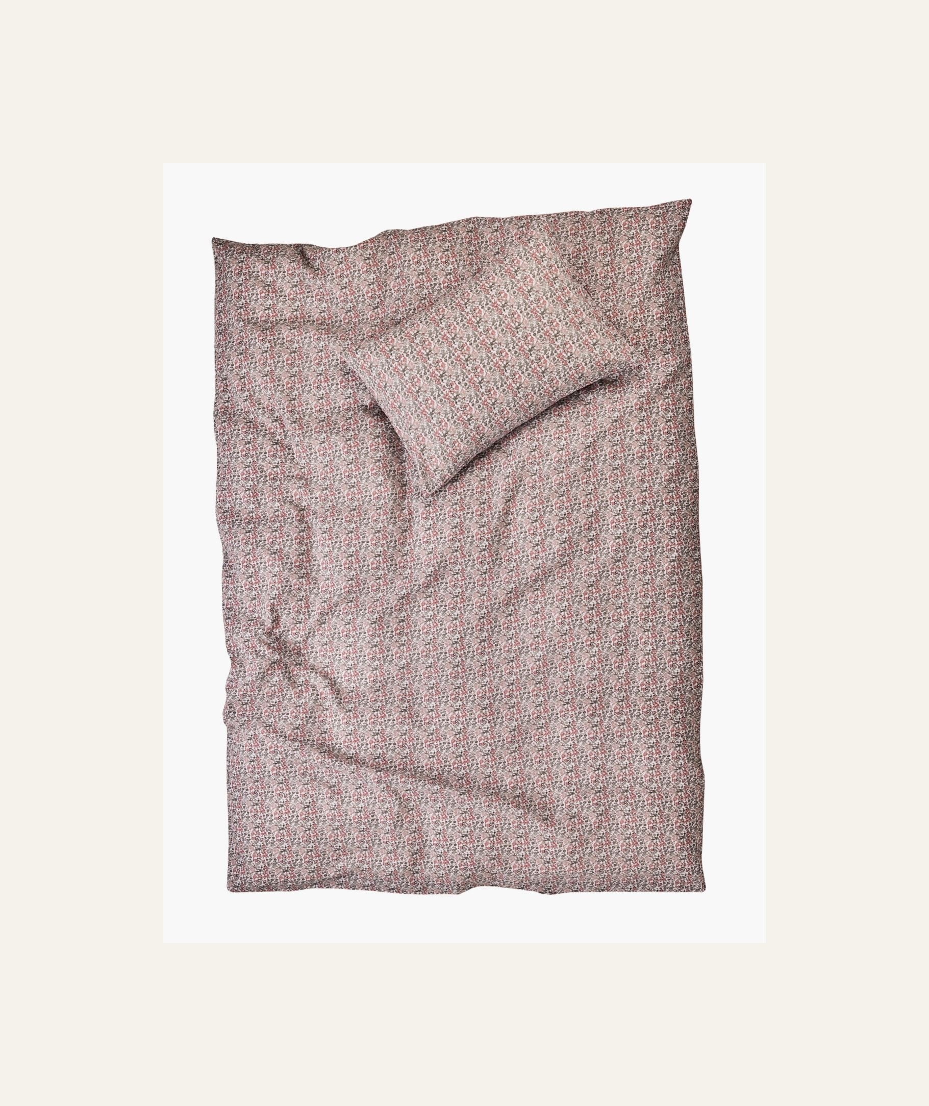 Voodipesukomplekt krepp-puuvillane mitmevärviline/roosa - 3