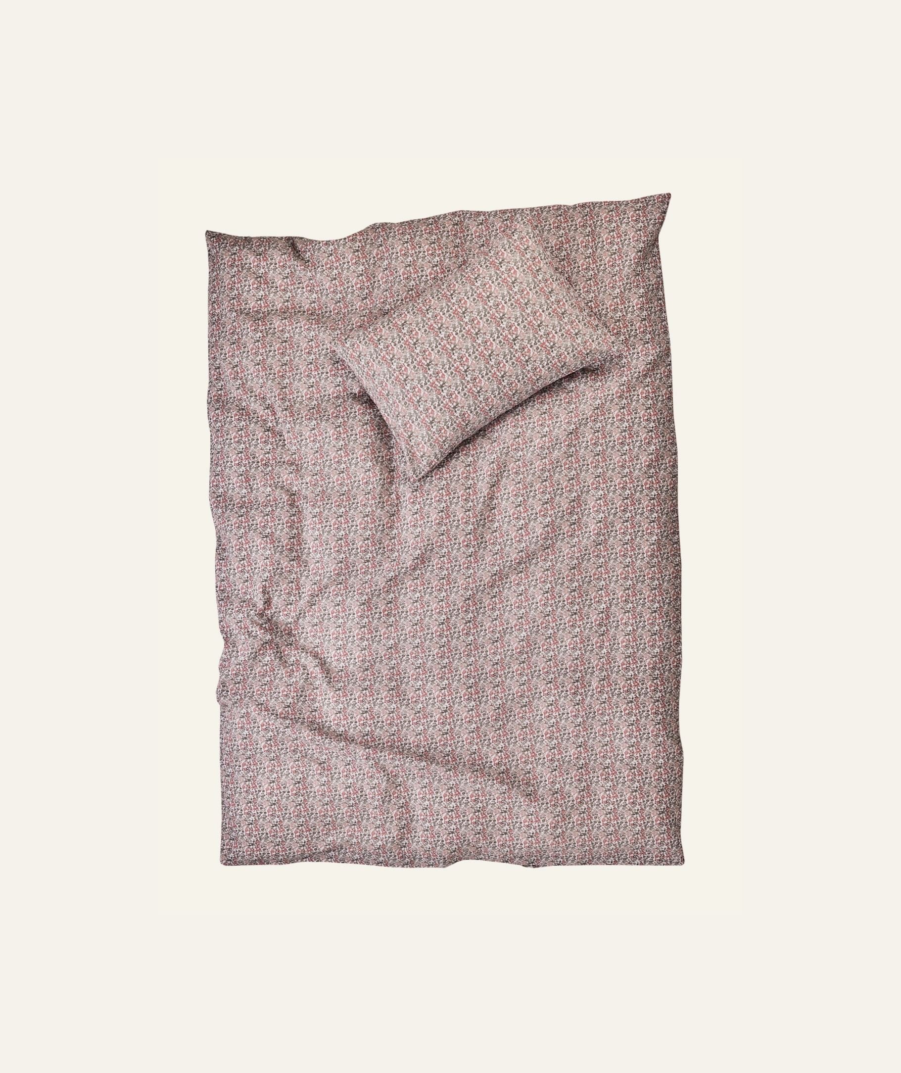 Voodipesukomplekt krepp-puuvillane mitmevärviline/roosa - 3