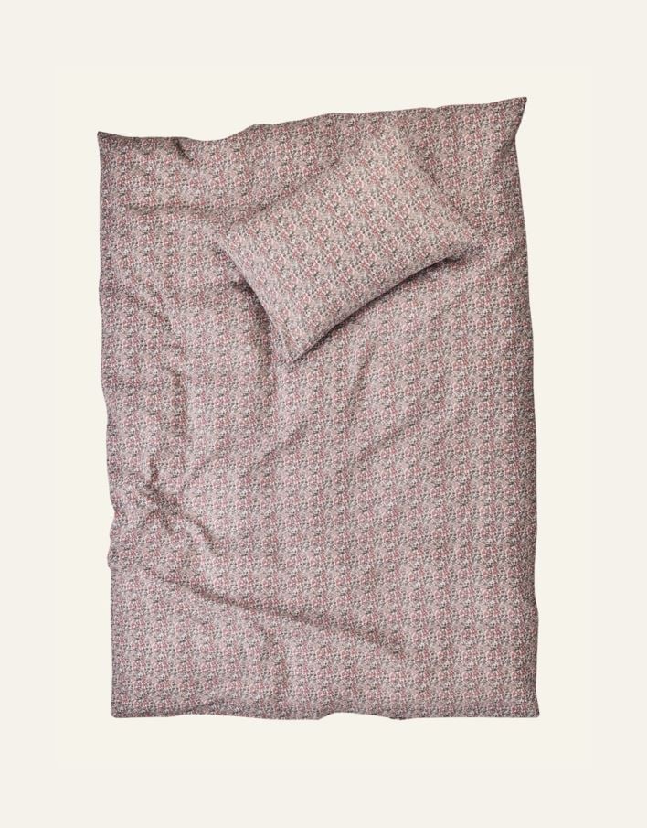 Voodipesukomplekt krepp-puuvillane mitmevärviline/roosa - 3