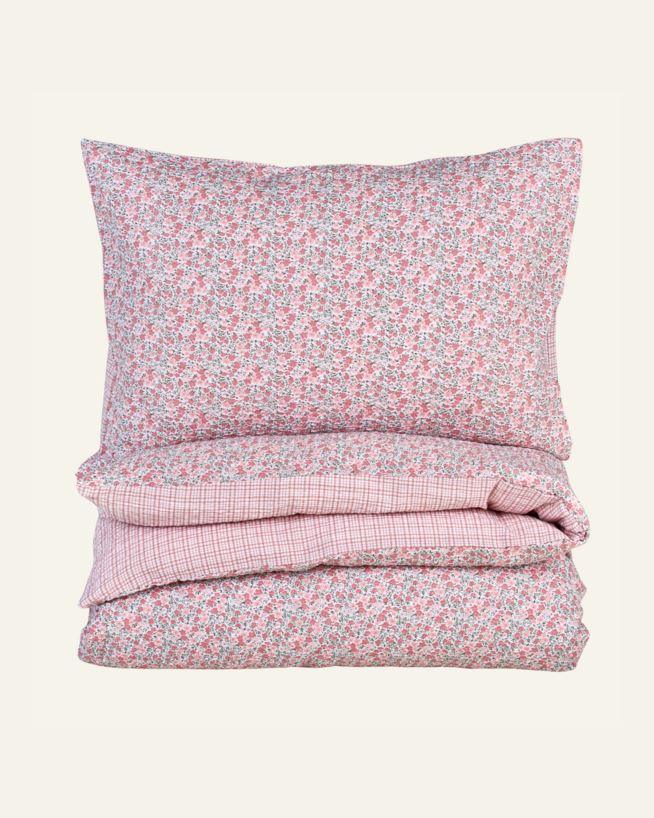 Voodipesukomplekt krepp-puuvillane mitmevärviline/roosa - 150x210+50x60 cm mitmevärviline/roosa - 1