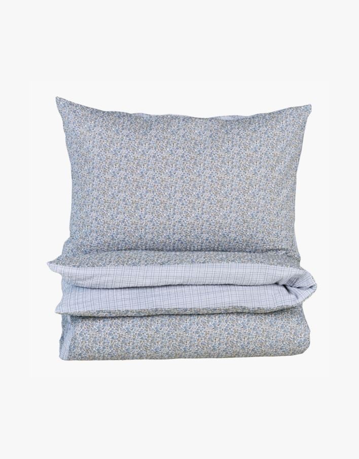 Voodipesukomplekt krepp-puuvillane mitmevärviline/sinine - 150x210+50x60 cm mitmevärviline/sinine - 1