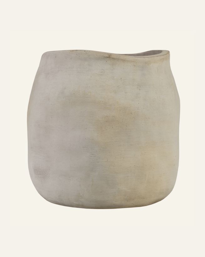Keraamiline vaas loodusvalge - 33x33x32 cm loodusvalge - 1