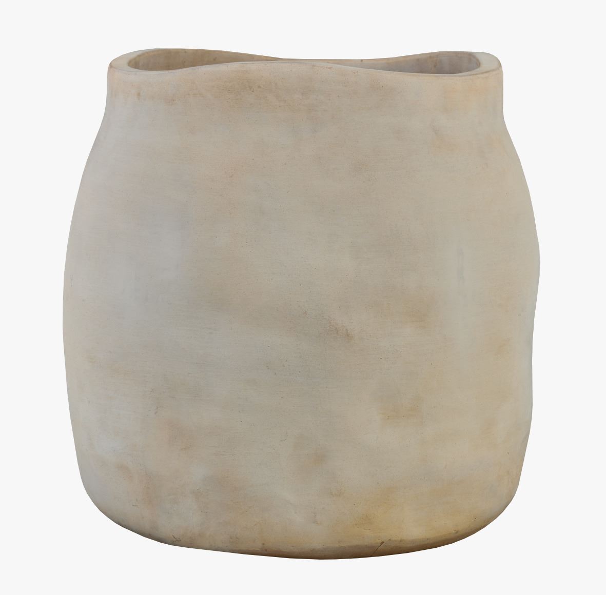 Keraamiline vaas loodusvalge - 47x47x49 cm loodusvalge - 1