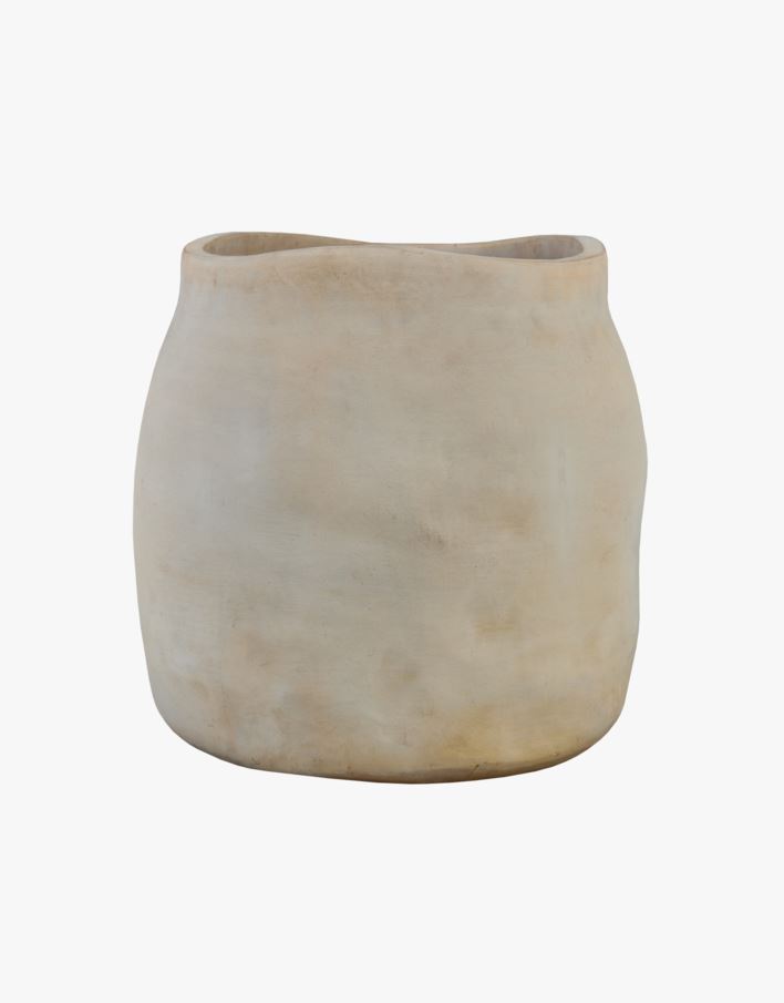 Keraamiline vaas loodusvalge - 47x47x49 cm loodusvalge - 1