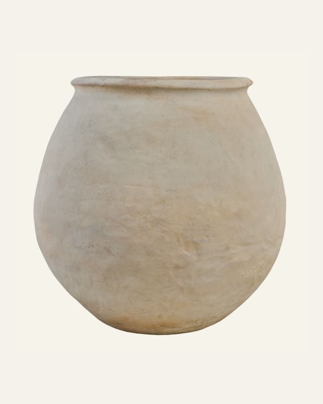 Keraamiline vaas loodusvalge - 51x51x52 cm loodusvalge - 1