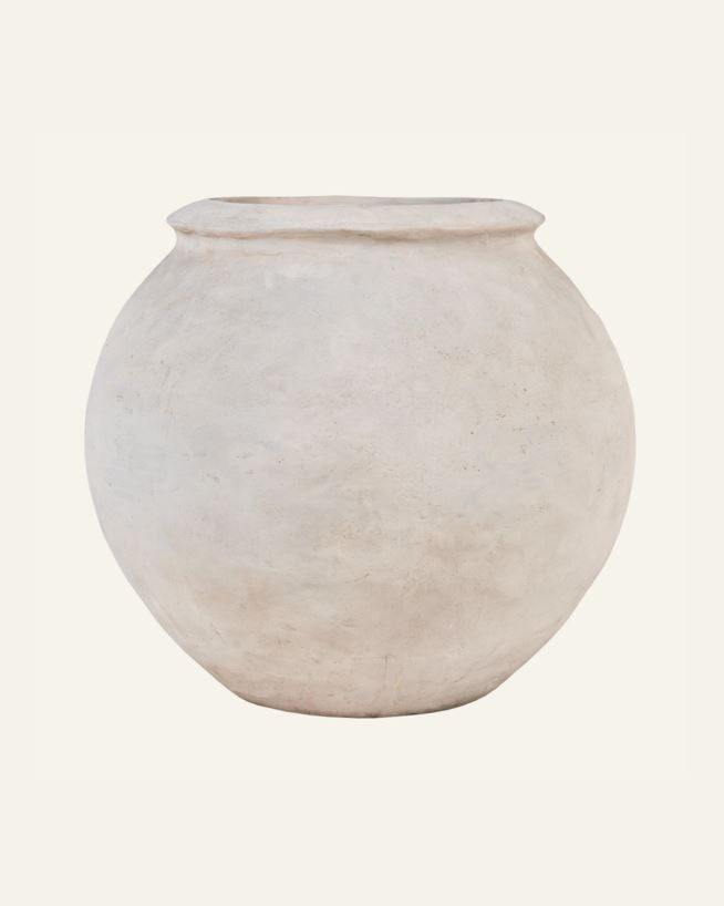 Keraamiline vaas loodusvalge - 41x41x38 cm loodusvalge - 1