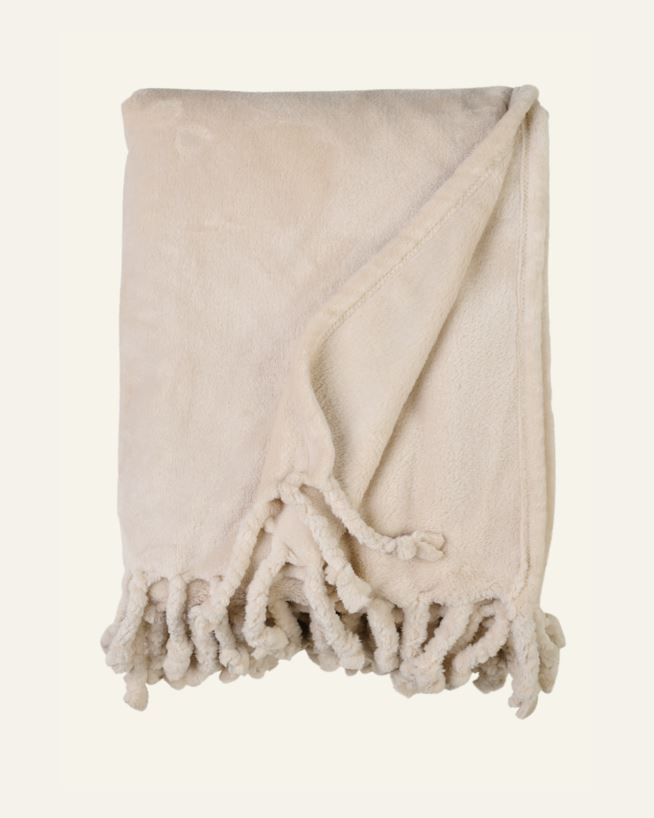 Fliispleed hele beige - 130x170 cm hele beige - 1