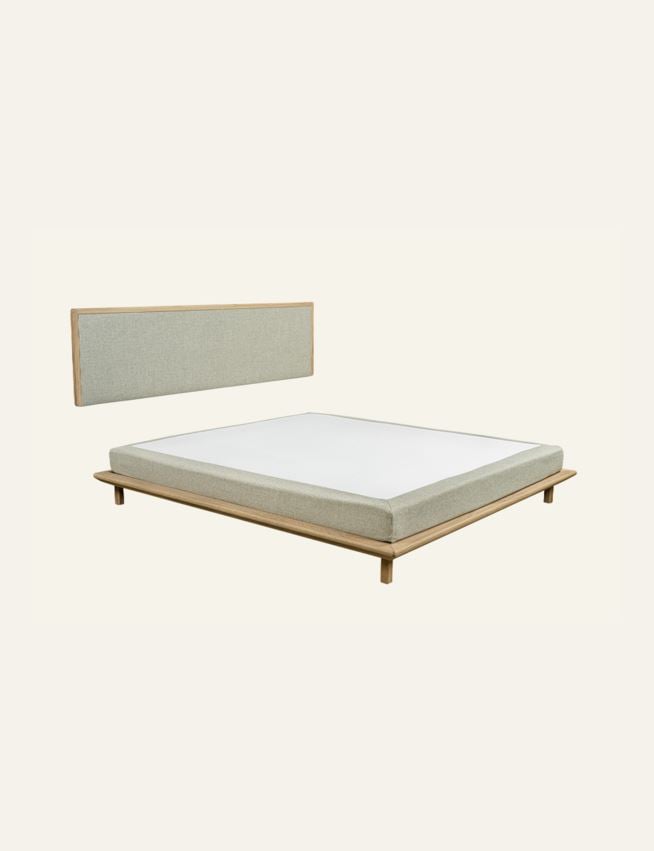 Voodi naturaalse õliga töödeldud tamm - 2