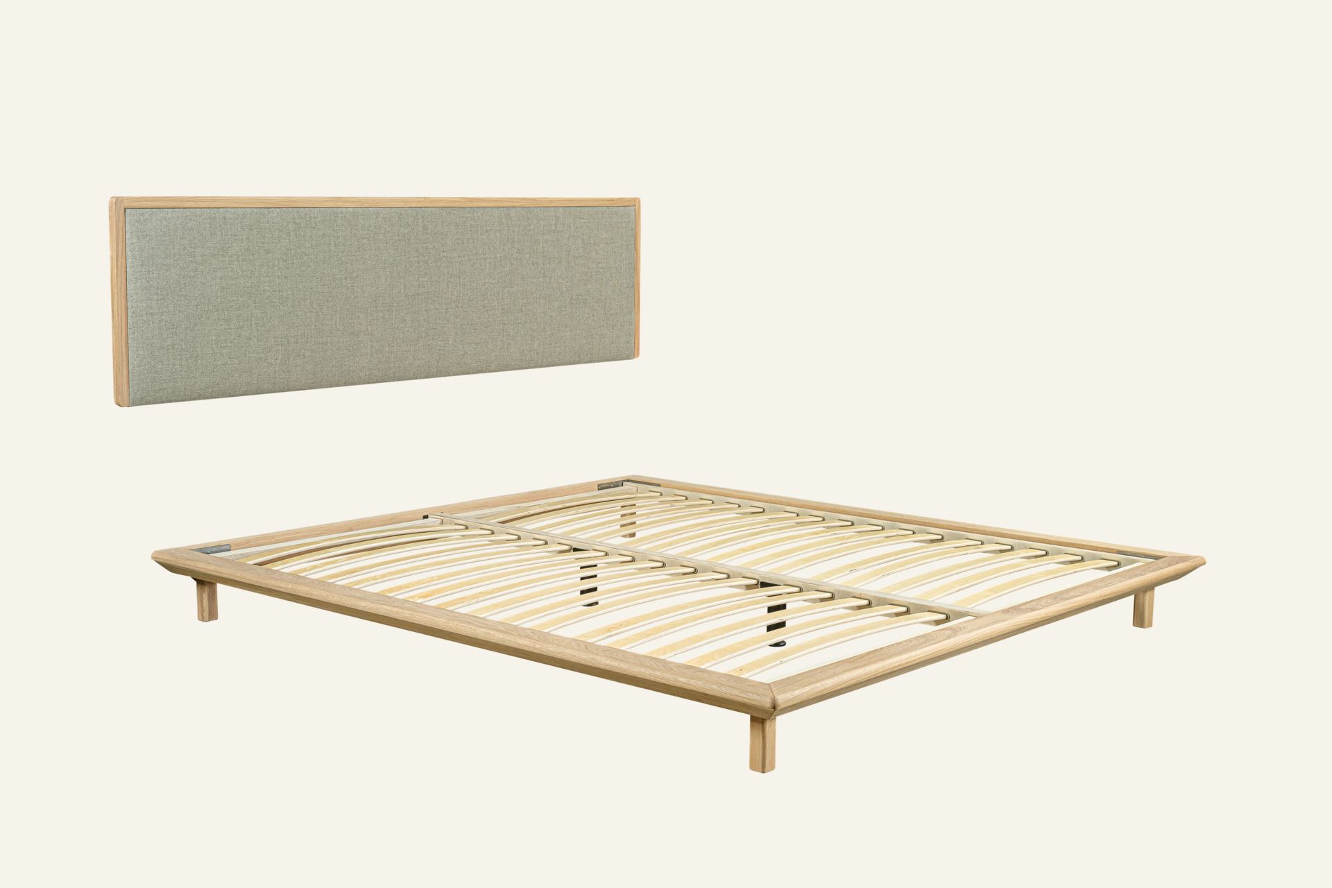 Voodi naturaalse õliga töödeldud tamm - 4