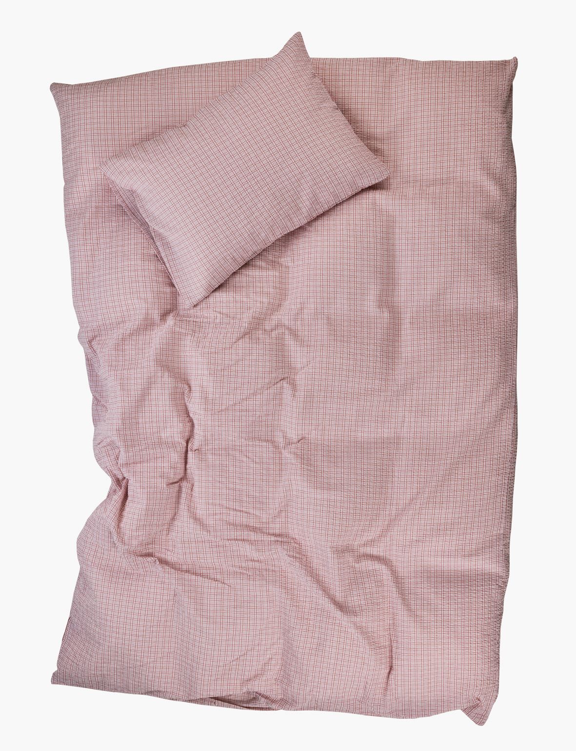 Voodipesukomplekt krepp-puuvillane roosa - 2