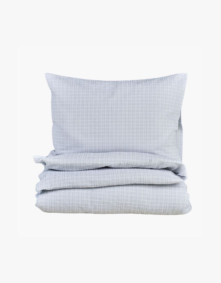 Voodipesukomplekt krepp-puuvillane hele sinine - 230x220 cm hele sinine - 1