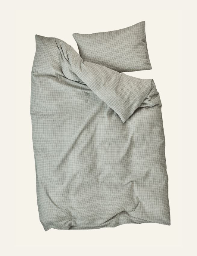 Voodipesukomplekt krepp-puuvillane oliiviroheline - 2