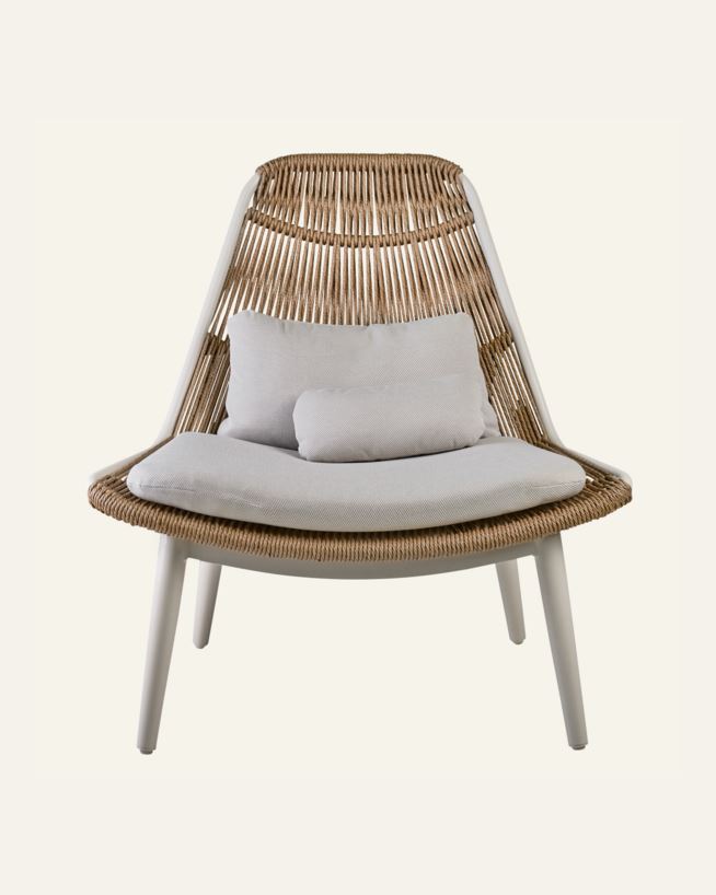 Lounge tool loodusvalge - 93x84x99,5 cm loodusvalge - 1