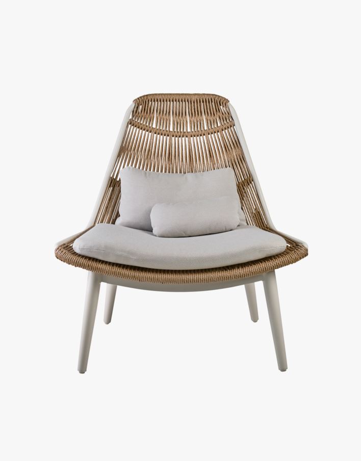 Lounge tool loodusvalge - 93x84x99,5 cm loodusvalge - 1