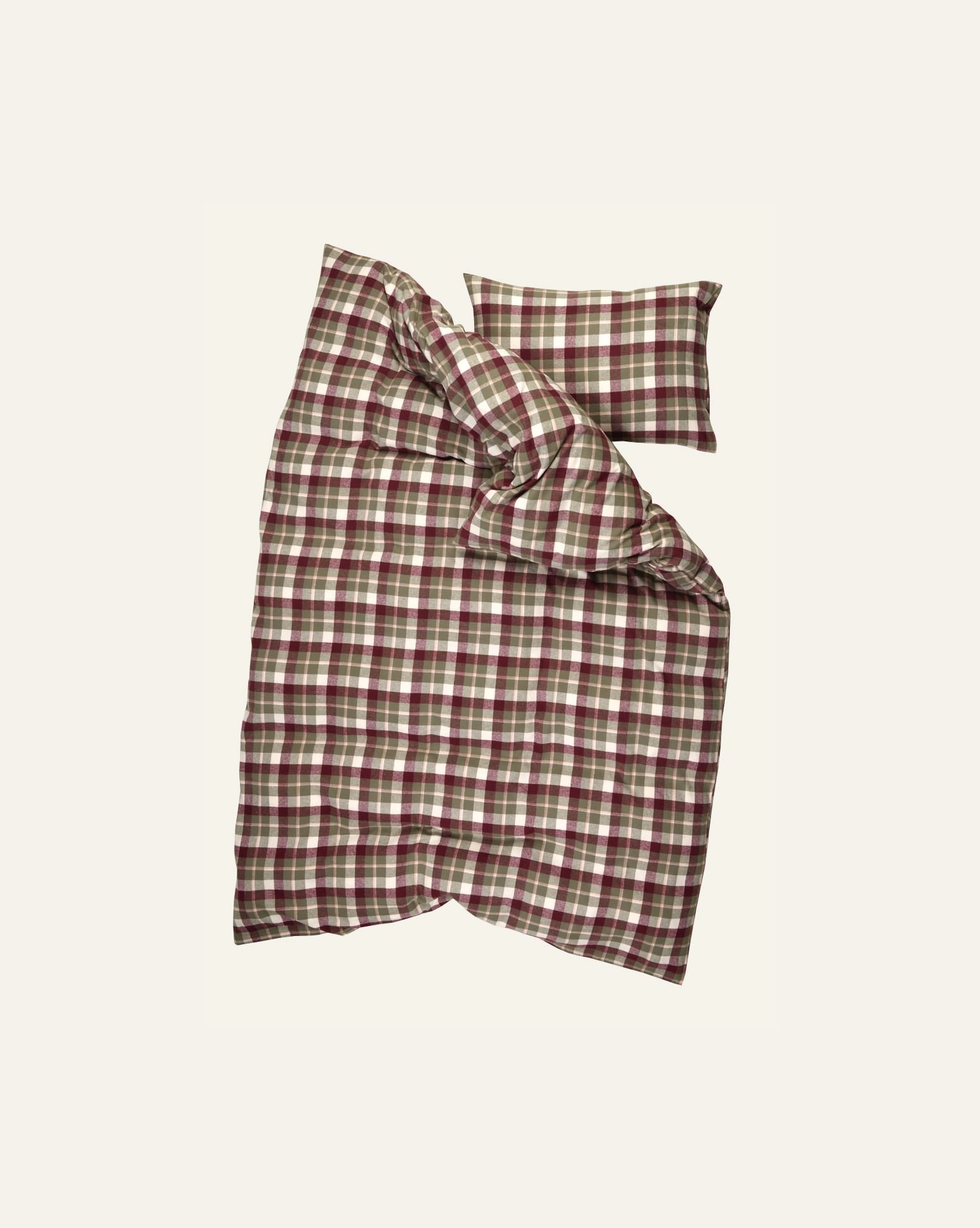 Voodipesukomplekt lõimvärvitud flanell mitmevärviline - 3