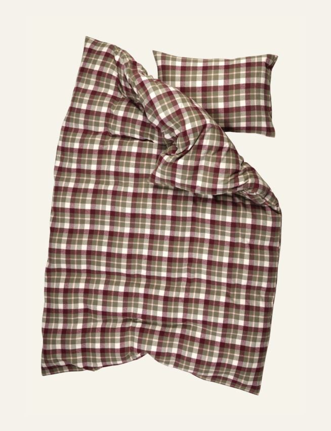 Voodipesukomplekt lõimvärvitud flanell mitmevärviline - 3