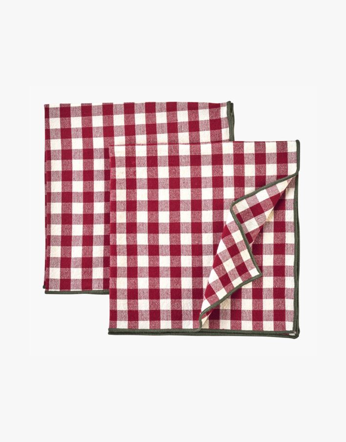 Kangast salvrätik 2tk punane - 45x45 cm punane - 1