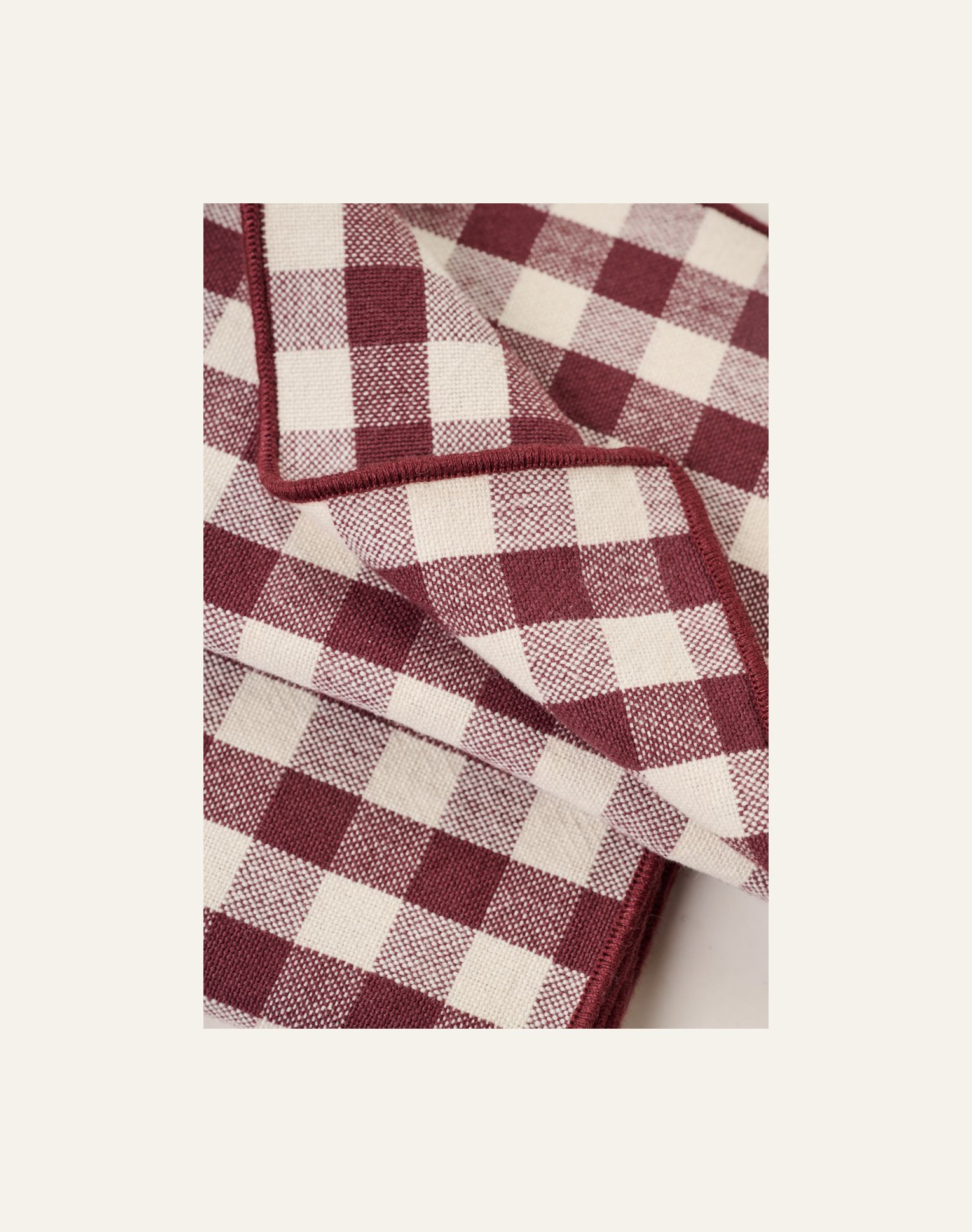 Kangast salvrätik 2tk tumepunane - 2