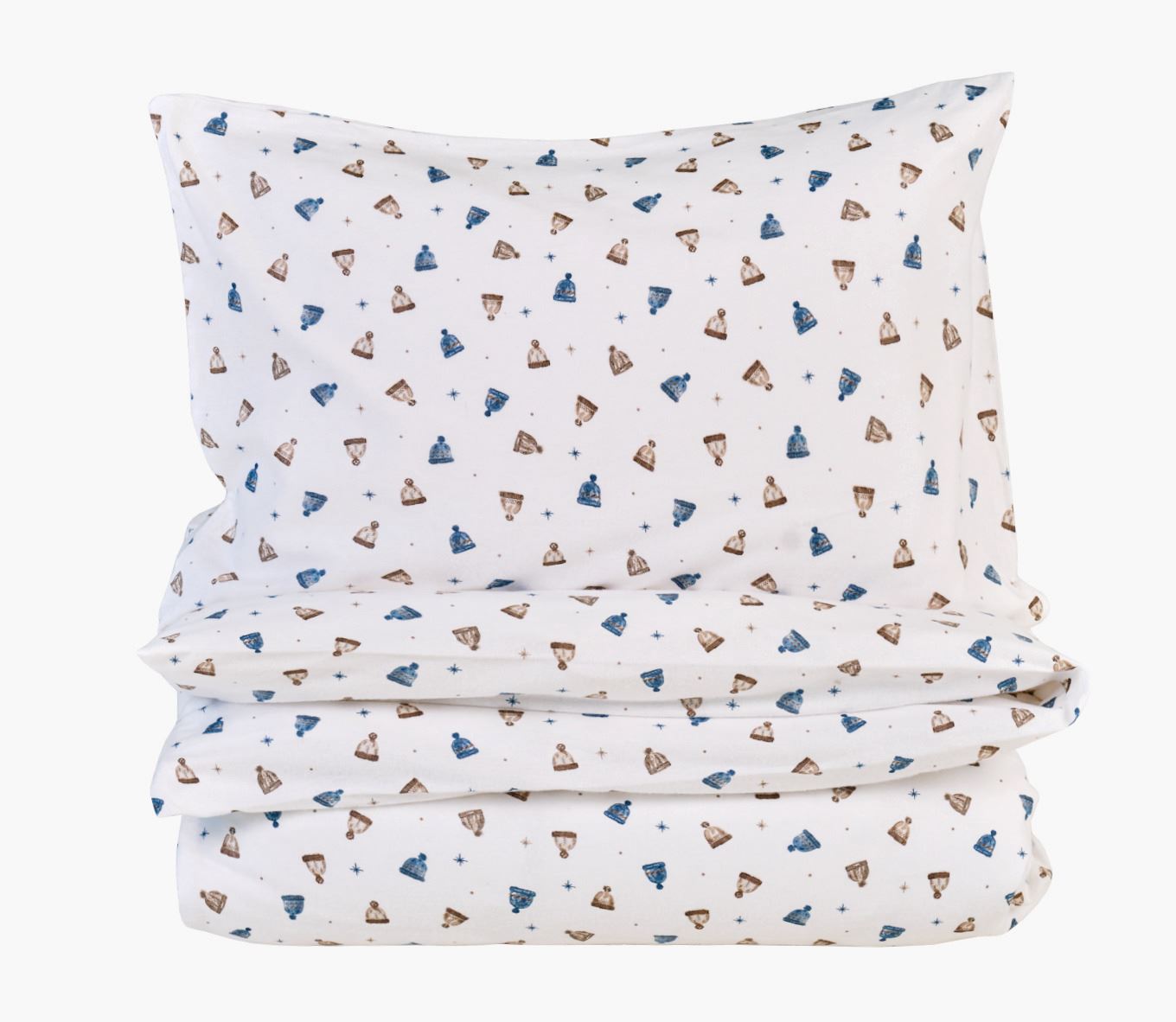 Flanell voodipesukomplekt mitmevärviline/sinine - 150x210+50x60 cm mitmevärviline/sinine - 1