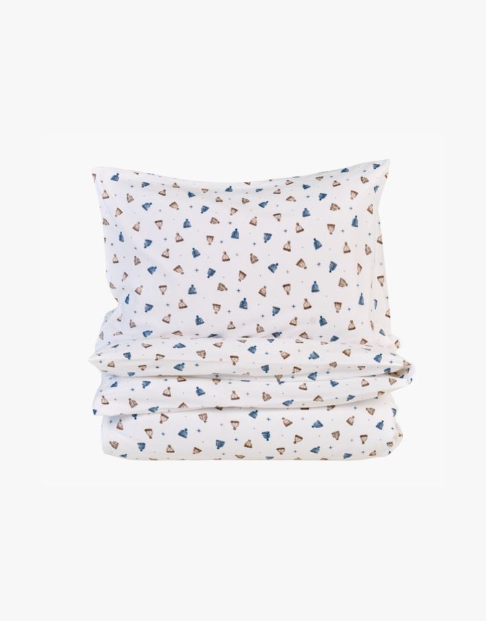 Flanell voodipesukomplekt mitmevärviline/sinine - 150x210+50x60 cm mitmevärviline/sinine - 1