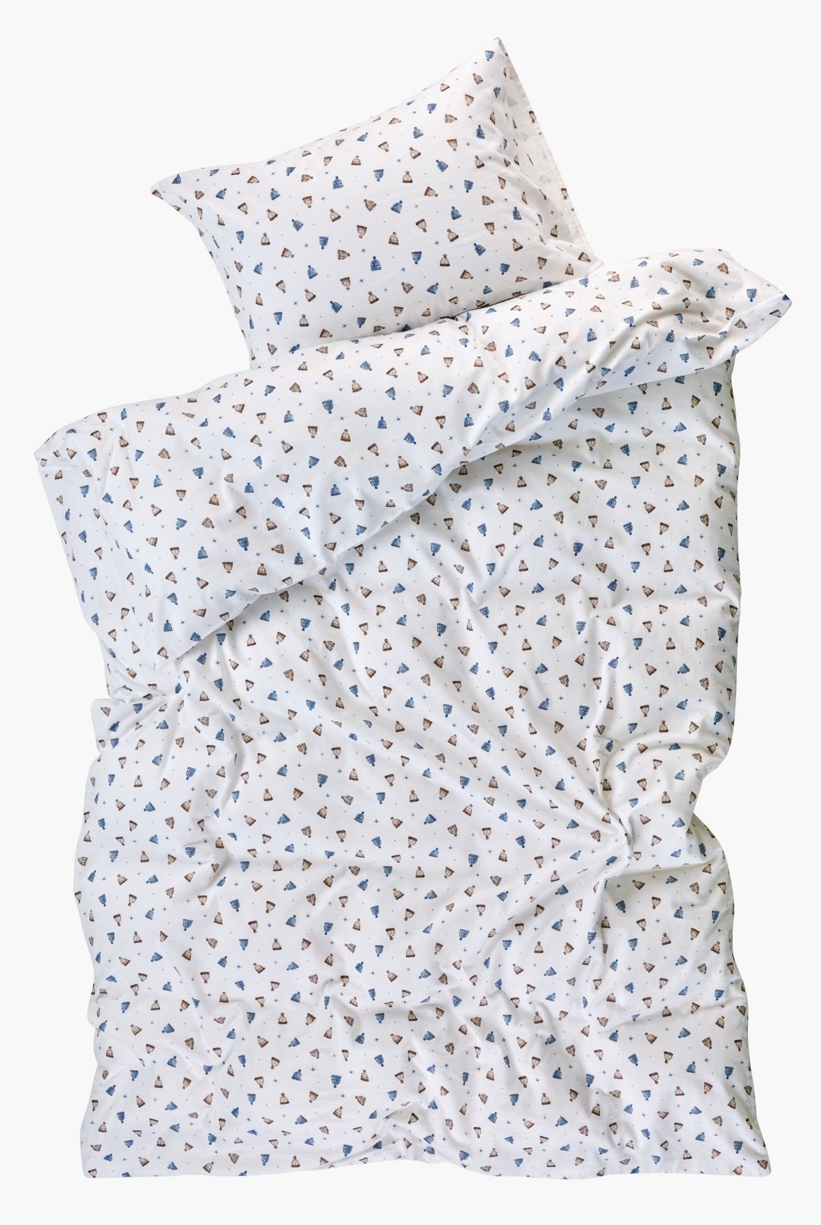 Flanell voodipesukomplekt mitmevärviline/sinine - 2