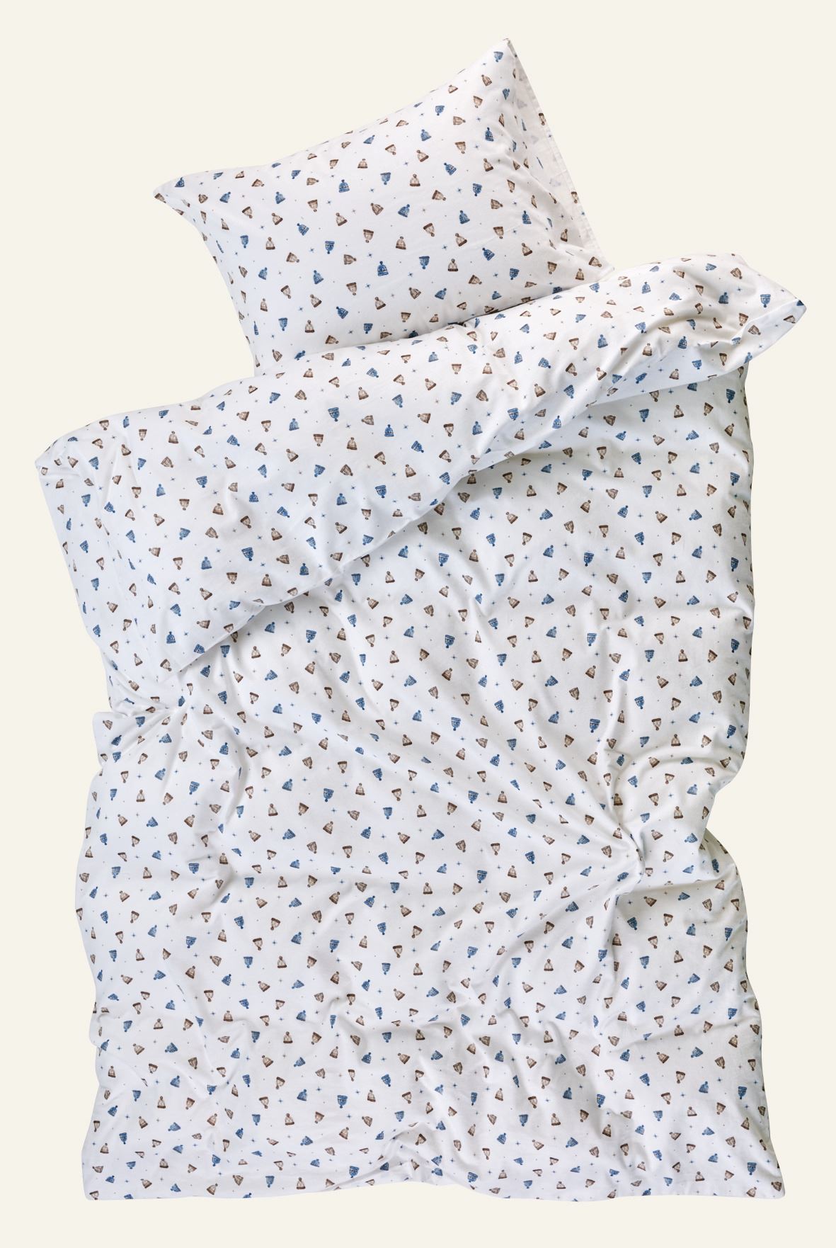 Flanell voodipesukomplekt mitmevärviline/sinine - 2