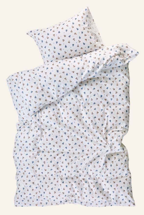 Flanell voodipesukomplekt mitmevärviline/sinine - 2