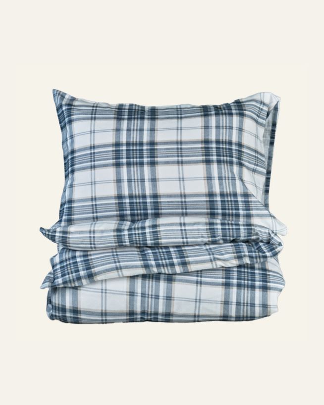 Flanell voodipesukomplekt sinine - 150x210 cm/50x60 cm sinine - 1