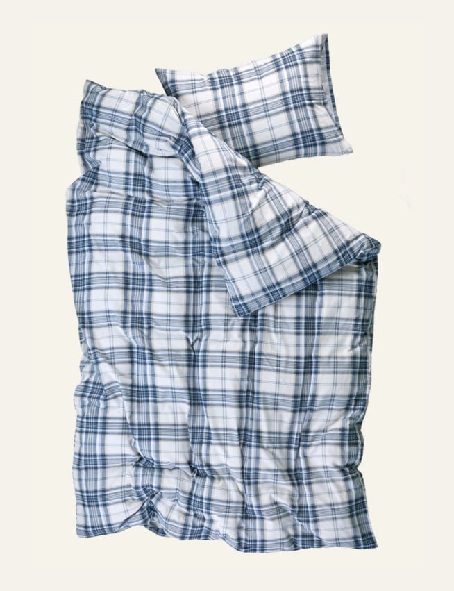 Flanell voodipesukomplekt sinine - 2