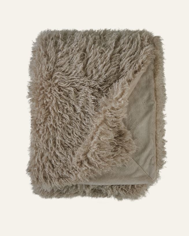 Karusnahast pleed naturaalne toon - 130x170 cm naturaalne toon - 1