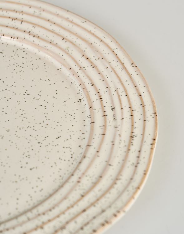 Õhtusöögi taldrik hele beige - 4