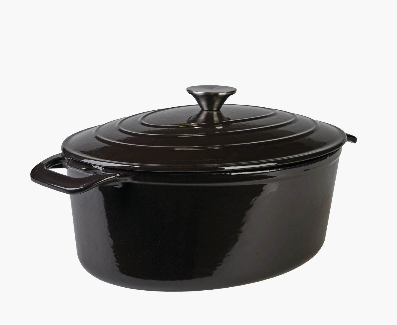 Malmist pott ovaalne must - 5800ml must - 1