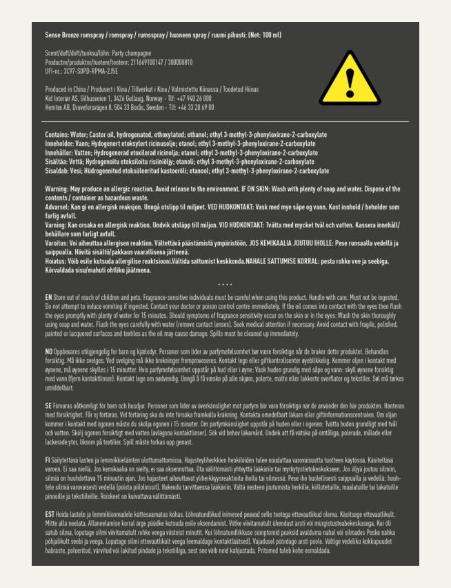 Pihustatav lõhnastaja pronks - 2