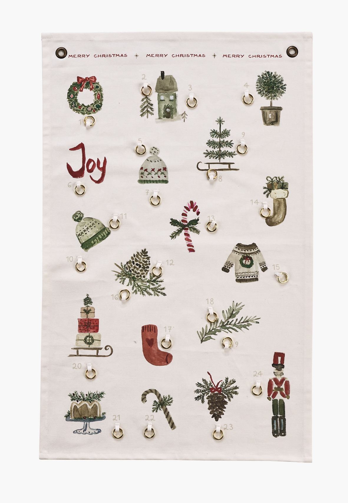 Advendikalender naturaalne toon - 47x75 cm naturaalne toon - 1