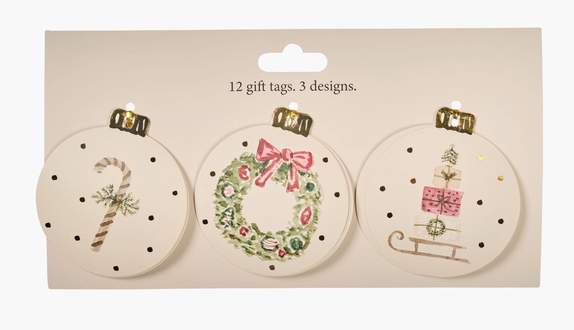 Kingisildid 12tk loodusvalge - ø8 cm loodusvalge - 1